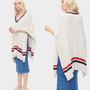 🐎UGG Weslynn Sweater Poncho Cable Knit Sweater